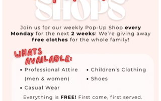 Flyer for Urban League of Union County Monday Pop-Up Shops on August 4 and August 11, 2025.